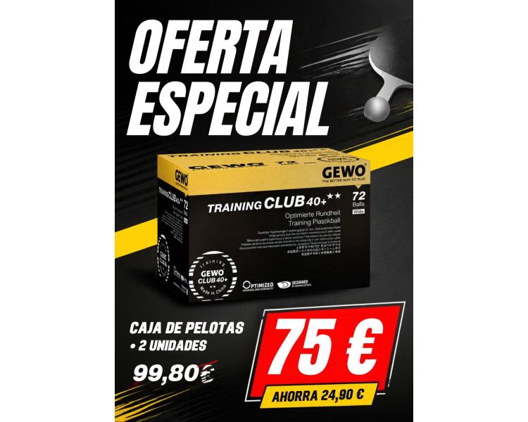2 Gewo ** Club 40+ 72u blanco